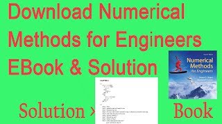 Downloading Numerical methods for engineers books pdf and solution manual [upl. by Care]