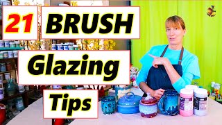 21 Tips for Brush Glazing  Pottery Glazing Techniques [upl. by Player]