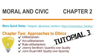 Moral and Civics Chapter 2  Part 3 [upl. by Melleta]