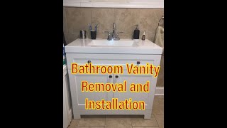 DIY How To Remove and Install a Bathroom Vanity [upl. by Haldas]