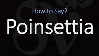 How to Pronounce Poinsettia CORRECTLY [upl. by Llenram443]