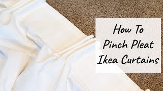 How to Pinch Pleat Ikea Curtains [upl. by Emerald458]