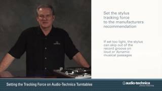 How to Set Tracking Force on ATLP120USB and ATLP1240USB Turntables [upl. by Carlson911]