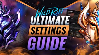 The ULTIMATE Settings Guide for Wild Rift LoL Mobile [upl. by Eldon]