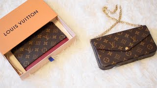 Louis Vuitton Pochette Felicie What Can Fit Inside the Wallet on Chain Monogram Essentials ONLY [upl. by Ecydnak546]