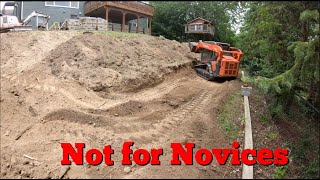 Creating a yard off a SKETCHY slope [upl. by Josepha]