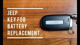 ✇ JEEP Key Fob Battery Replacement [upl. by Ciredec]