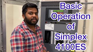 How to operate simplex 4100ES Addressable Fire Alarm Panel [upl. by Alliscirp]