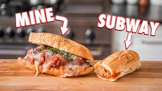 Making The Subway Meatball Sub At Home  But Better [upl. by Buff]