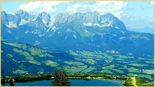 KITZBÜHEL  BERGBAHNEN Alpen Panorama Hahnenkamm Fleckalm Ehrenbach Höhe 1800 M [upl. by Nimrac]