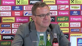 ÖFBTeamchef Ralf Rangnick  die Pressekonferenz nach dem 21 Testspielsieg gegen Serbien [upl. by Nileve898]