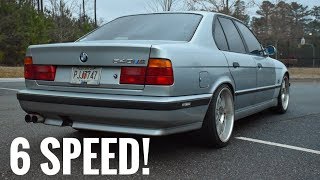 Bmw E34 540i Magnaflow exhaust  Crazy burbles [upl. by Dor]