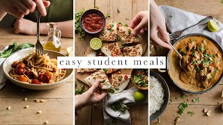 Simple Vegan Student Meals  Budget amp Beginner Friendly [upl. by Ive131]