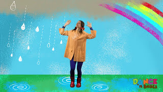 Preschool Learn to Dance Drip Drop Rain [upl. by Asyal]