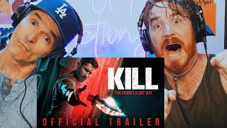 KILL  OFFICIAL TRAILER HINDI  RED BAND  Lakshya  REACTION [upl. by Kehsihba957]