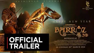 Barroz Trailer  Malayalam  Mohanlal  Release Date  Dec 19  Official [upl. by Nylorak]