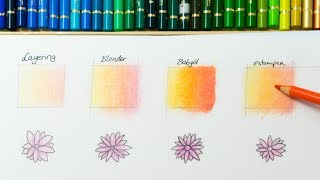 Zeichnen für Anfänger Buntstifte verblenden Polychromos Tutorial deutsch  TinasArts [upl. by Etnud]