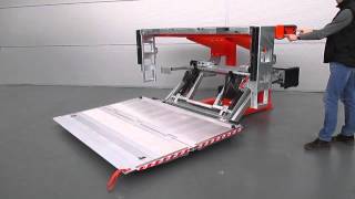 DHRM25 heavy duty DHOLLANDIA foldaway lift [upl. by Tennaj]