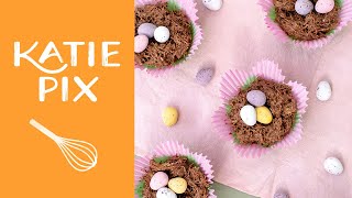 Easter Chocolate Nests Recipe  Katie Pix [upl. by Reidid]