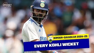 Every Virat Kohli dismissal in Australia this summer  Australia v India 202425 [upl. by Itnavart]