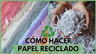 Cómo hacer papel reciclado [upl. by Gora177]