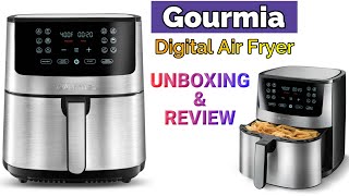 Gourmia Digital Air Fryer Unboxing amp Review 2020  How To Use Gourmia Air Fryer [upl. by Geaghan]