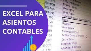 📊 ASIENTOS CONTABLES EN EXCEL 📊 [upl. by Elisa]