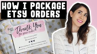 How I Package My Etsy Orders Cute Packaging Ideas [upl. by Jasmina]