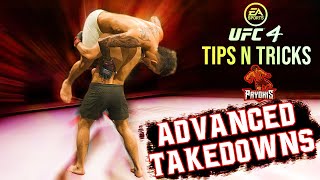 UFC 4 ADVANCED TAKE DOWNS TIPS AND TUTORIALS [upl. by Johiah489]