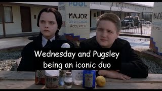 Wednesday and Pugsley being an iconic duo  The Addams Family [upl. by Drofyar153]