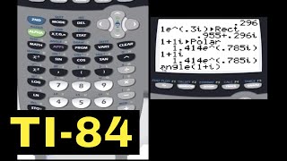 TI84 Calculator  13  Working with complex numbers [upl. by Naujahs]