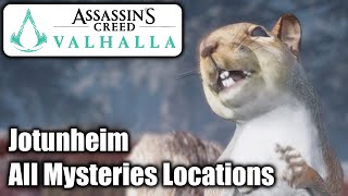 Assassins Creed Valhalla  All Mysteries Locations  Jotunheim [upl. by Ashwin]