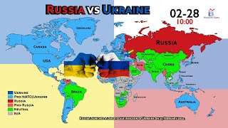 Every Countrys Position on Ukraine vs Russia 5 Days After War [upl. by Hellah380]