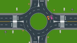 VDOTs Innovative Intersections Double Roundabout [upl. by Danby567]