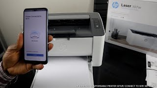 HP LaserJet How To Set Up Connect To WIFI Network [upl. by Osnofla]