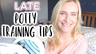 LATE POTTY TRAINING TIPS  HOW TO POTTY TRAIN A STUBBORN CHILD [upl. by Wolford523]