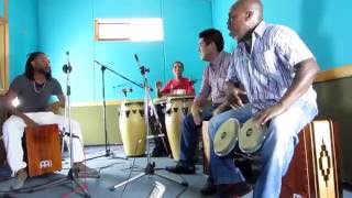 AfroPeruvian Percussion Performance with Congas Bongos and Cajons [upl. by Renault849]