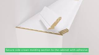 How to Fit Traditional Crown Molding and Light Rail [upl. by Elmajian]