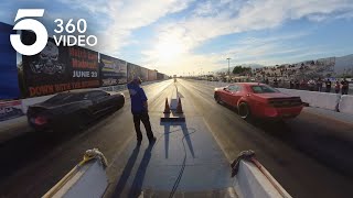 Drag Racing at Irwindale Speedway  KTLA 360 [upl. by Ecnahs]