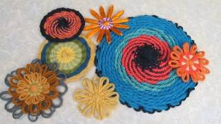 Flower Looms  Double Woven Flowers in Four Styles [upl. by Oilcareh]