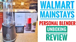 Walmart Mainstays Personal Blender UNBOXING amp REVIEW 10 [upl. by Nnairda240]