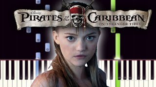 Pirates of the Caribbean  Mermaids Theme  EASY Piano tutorial [upl. by Spencer]