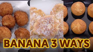 Bananas 3 Easy Banana Recipes [upl. by Dygal]