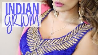 Tutorial  Indian GRWM Hair amp Makeup  Kaushal Beauty [upl. by Namruht562]