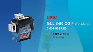 Bosch GLL 380 CG green beam laser with Bluetooth connectivity unboxing [upl. by Rolyat75]