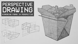 Perspective Drawing 10  How to Mirror Objects in Perspective [upl. by Albur]