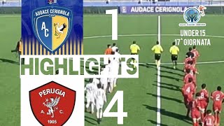 HIGHLIGHTS UNDER 15 AUDACE CERIGNOLA 14 PERUGIA 09022025 [upl. by Kara1]