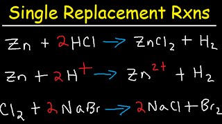 Single Replacement Reactions and Net Ionic Equations [upl. by Ayoral511]