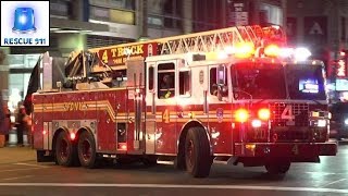 Full House Response FDNY Engine 54  Ladder 4  Battalion 9 [upl. by Ezmeralda424]