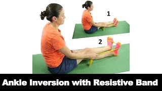 Ankle Inversion with Resistive Band  Ask Doctor Jo [upl. by Nahtad]